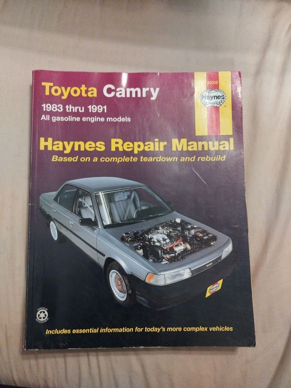 Haynes Repair Manual #92005 Toyota Camry 1983-1991